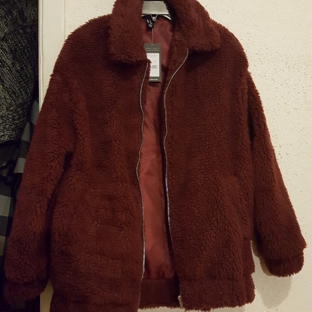 Maroon Teddy Coat